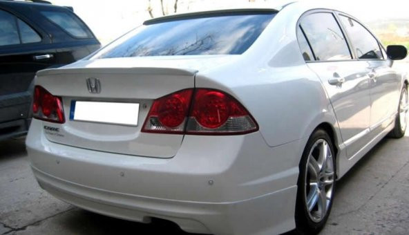 Honda Civic FD6 Cam Üstü Spoiler Pianoblack 2006-2011 - 3