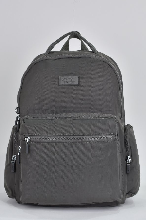 Elatae Unisex Çok Gözlü Günlük Seyahat Okul Sırt Çantası Gri 17295