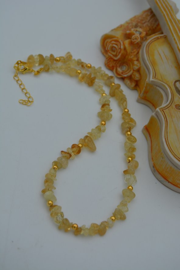 STONEAGE SİTRİN TAŞLI KOLYE - 5