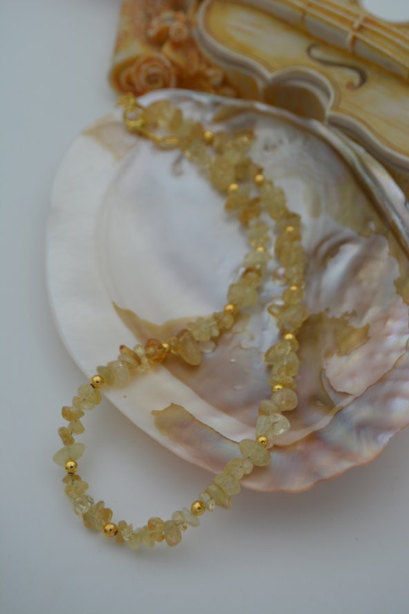 STONEAGE SİTRİN TAŞLI KOLYE - 8