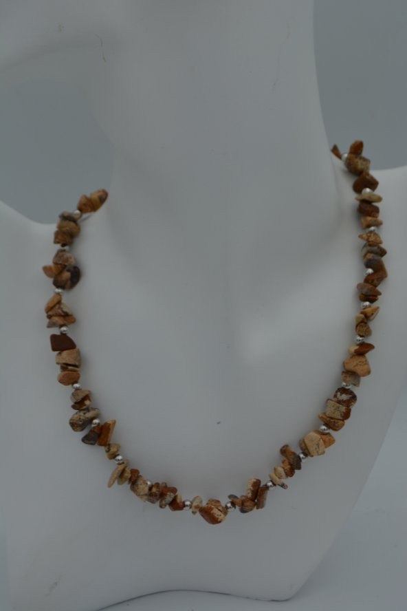 STONEAGE JASPER TAŞLI KOLYE - Resim 2