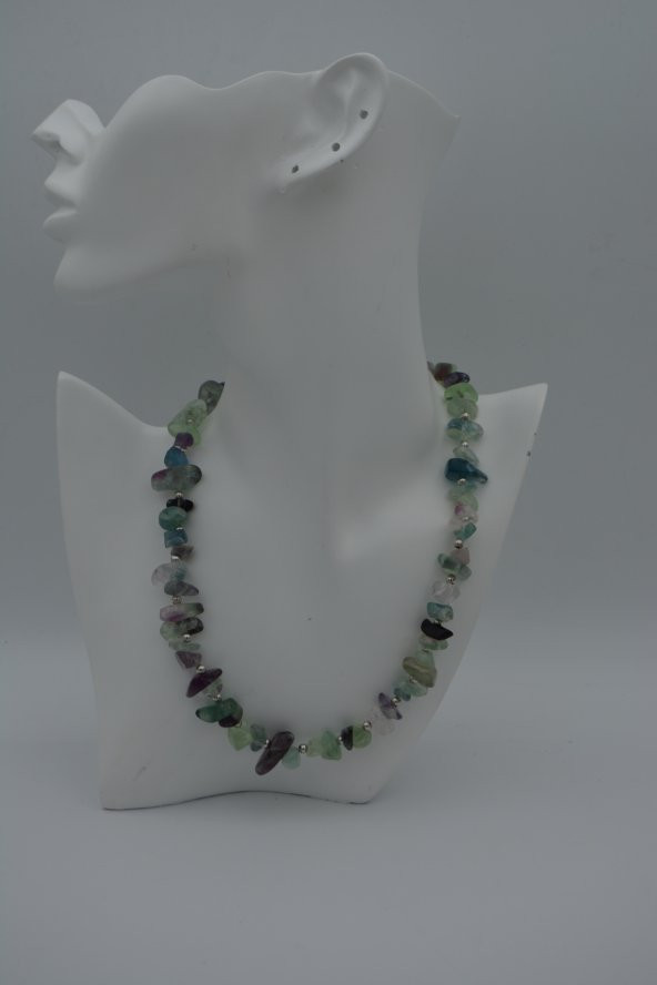 STONEAGE FLORİT DOĞALTAŞLI KOLYE ürün görseli