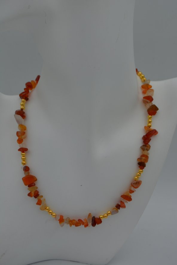 STONEAGE YEMEN AKİĞİ DOĞALTAŞLI KOLYE - Resim 2