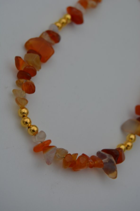 STONEAGE YEMEN AKİĞİ DOĞALTAŞLI KOLYE - Resim 4