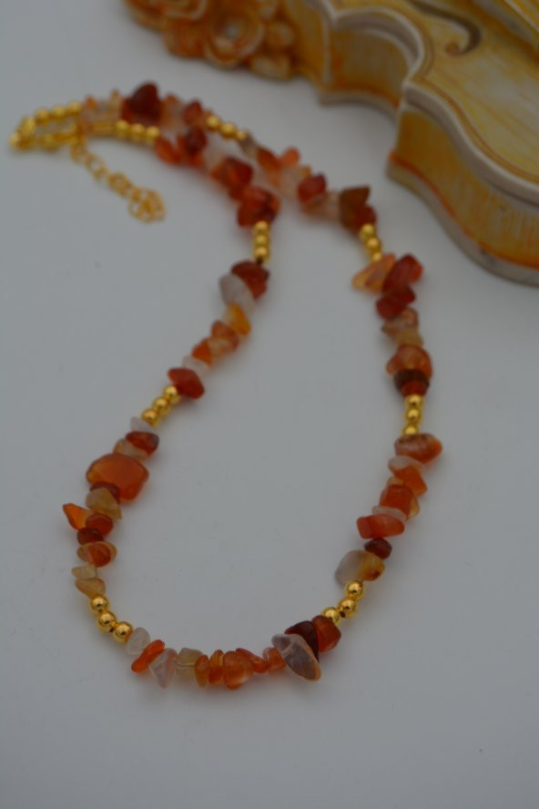 STONEAGE YEMEN AKİĞİ DOĞALTAŞLI KOLYE - Resim 6