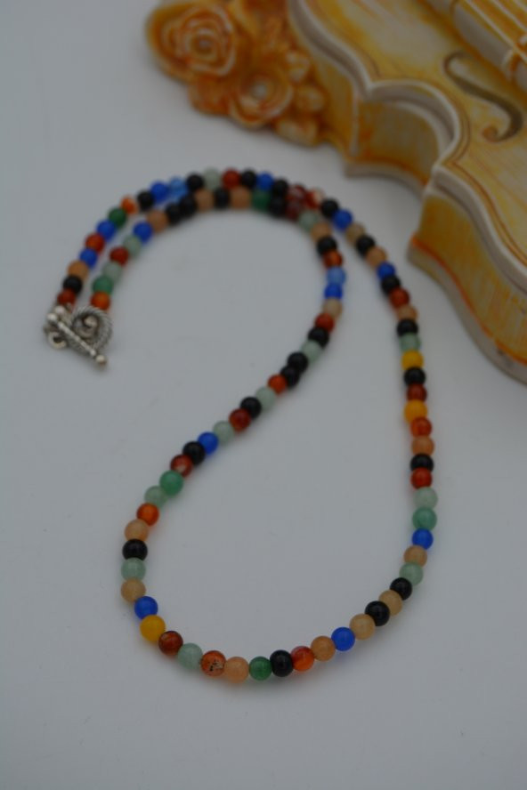 STONEAGE JADE TAŞLI KOLYE - Resim 5