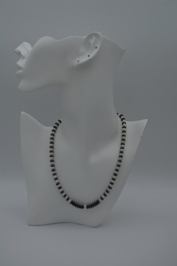 STONEAGE İNCİ VE HEMATİT KOLYE ürün görseli