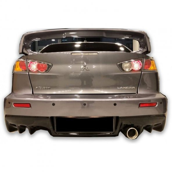 Mitsubishi Lancer 2008-2013 Evo X Spoiler Yüksek Plastik Boyalı - 4