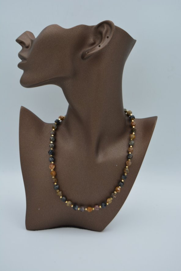 STONEAGE ÖZEL KESİM AGAT KOLYE - Resim 3