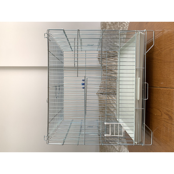 Muhabbet Kuşu Üretim Kafesi - Kalın Telli Çekmeceli - 2