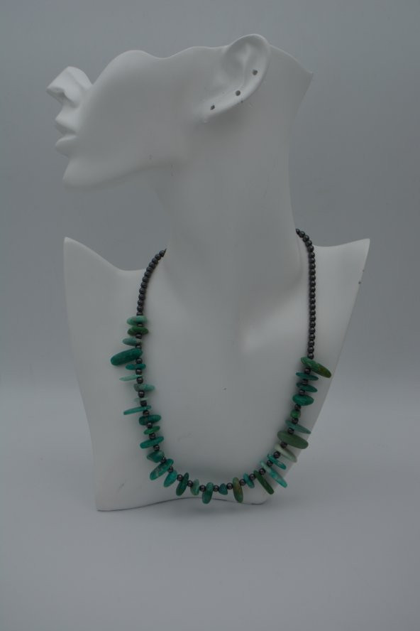 STONEAGE AMAZONİT VE HEMATİT KOLYE - 5