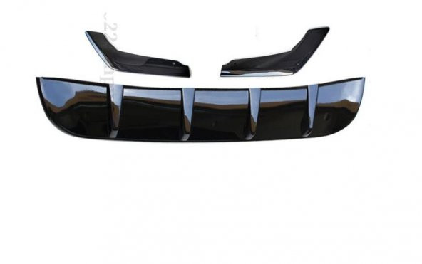 Honda City Difüzör Ve Flap Seti Pianoblack 2020+