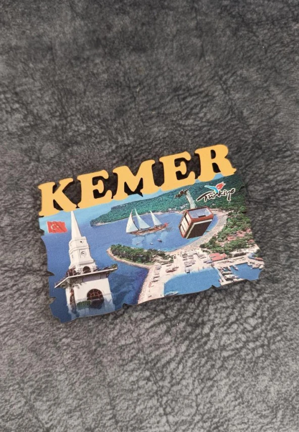 Magnet Antalya Görseli Türk Bayraklı Turistik Buzdolabı Süsü Manyetik