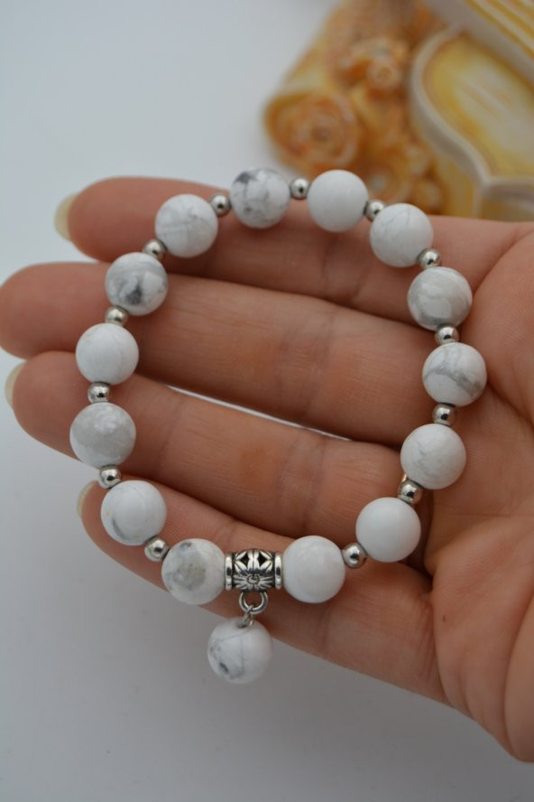 STONEAGE JEWELLERY Havlit Taşından Spor Bileklik - Resim 4