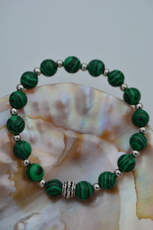 STONEAGE JEWELLERY Malahit Doğal Taşlı Bileklik