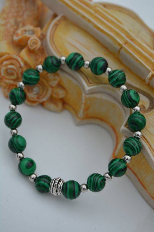 STONEAGE JEWELLERY Malahit Doğal Taşlı Bileklik - 2