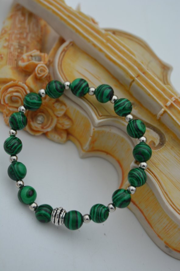 STONEAGE JEWELLERY Malahit Doğal Taşlı Bileklik - 3