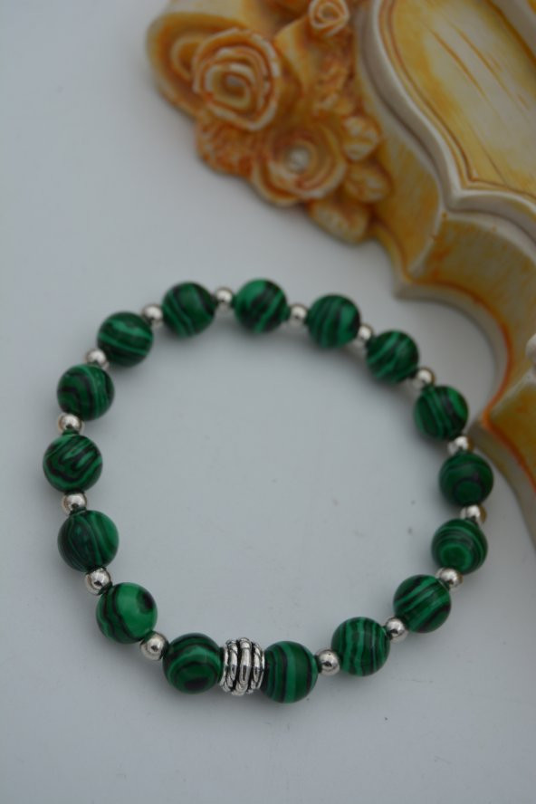 STONEAGE JEWELLERY Malahit Doğal Taşlı Bileklik - 4