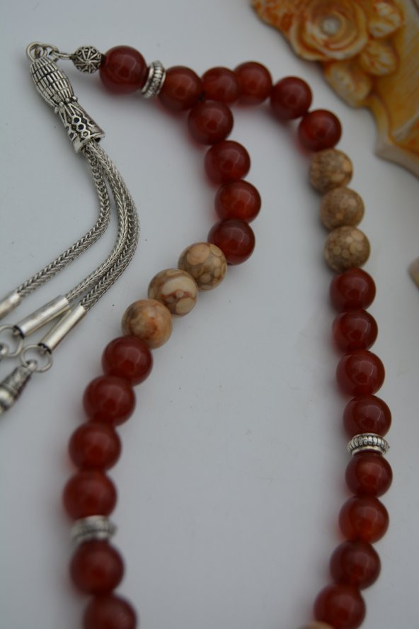 STONEAGE Akik ve Jasper Taşlı Tespih Tesbih - 2