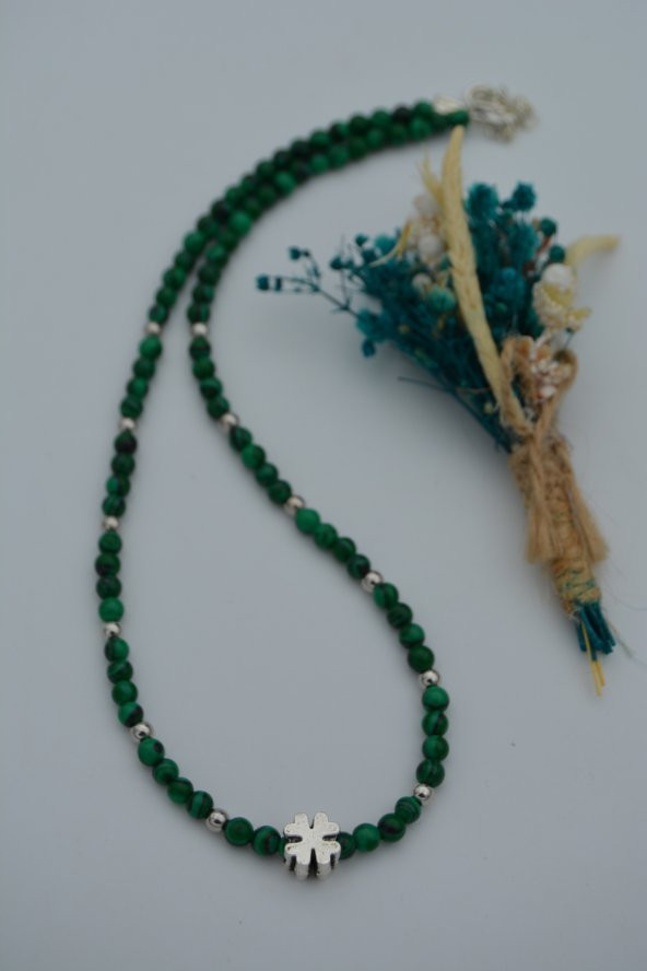 STONEAGE Malahit Doğal Taşlı Kolye - Resim 3