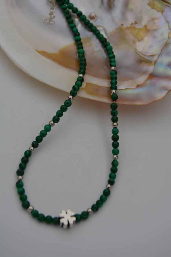 STONEAGE Malahit Doğal Taşlı Kolye - Resim 6