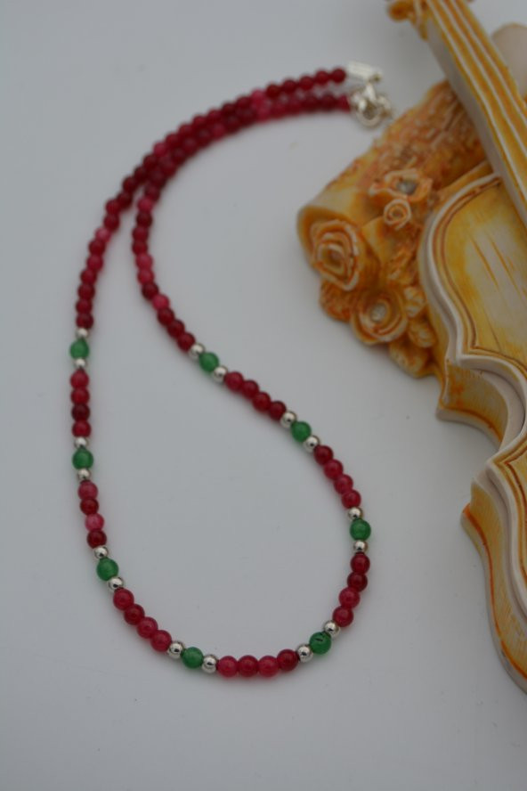 STONEAGE Ceyt ve İnci Taşlı Bayan İçin Kolye - Resim 5