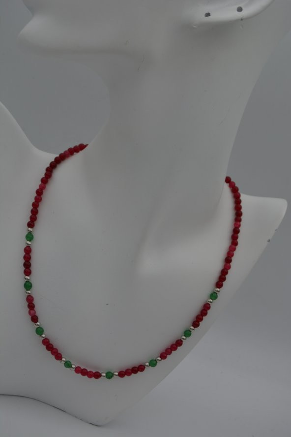 STONEAGE Ceyt ve İnci Taşlı Bayan İçin Kolye - Resim 7