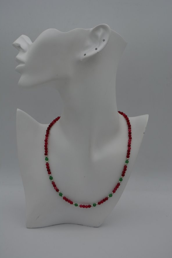 STONEAGE Ceyt ve İnci Taşlı Bayan İçin Kolye - Resim 8