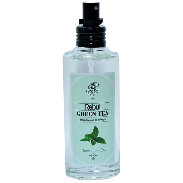 Yeşil Çay Kolonyası 80 Derece Cam Şişe Sprey Green Tea 100 ML ürün görseli 1