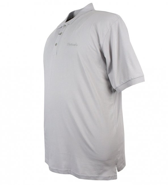 Büyük Beden Erkek Tişört Süprem Polo Yaka Gri - 3