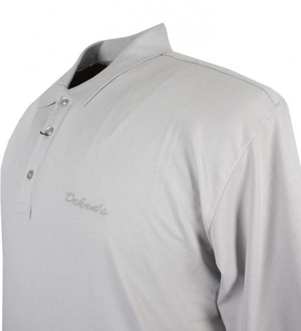 Büyük Beden Erkek Tişört Süprem Polo Yaka Gri - 4