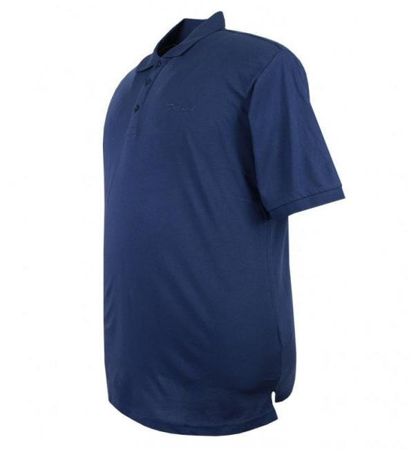 Büyük Beden Erkek Tişört Süprem Polo Yaka İndigo - 3