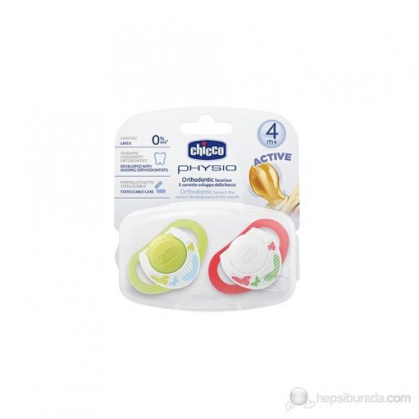 Chicco Yalancı Emzik Physioring Unisex kaucuk 4M 2 Lı