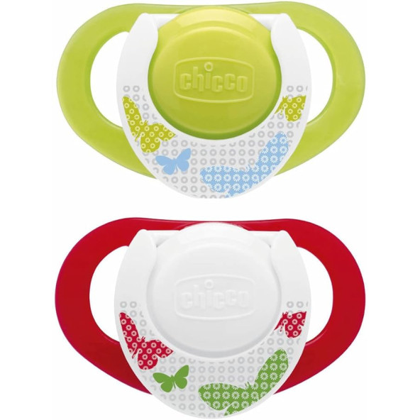 Chicco Yalancı Emzik Physioring Unisex kaucuk 4M 2 Lı - Resim 2