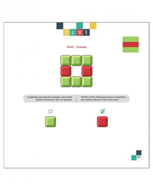 CUBE (3+ Yaş) IQ Dikkat Ve Yetenek Geliştiren Kitaplar Serisi - 4