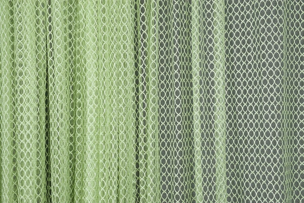 ORKİDE FISTIK YEŞİLİ RENK TEK KANAT Hazır dikilmiş Pileli Fon Perde 300*260 cm ürün görseli