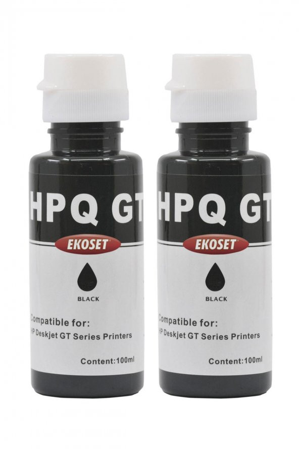 Ekoset hp Smart Tank 530 uyumlu Siyah mürekkep 100ml 2li set - 3