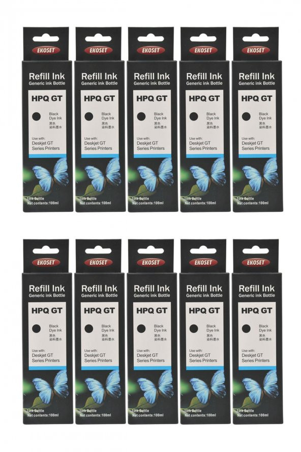 Ekoset hp ink Tank 115 315 415 Uyumlu Siyah Mürekkep 10 adet - Resim 4