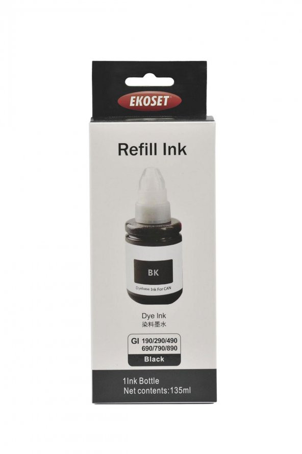 Ekoset Canon Pixma G3410 uyumlu Siyah mürekkep 135 ml - Resim 4