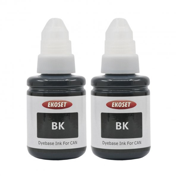 Ekoset Canon Pixma G3410 uyumlu Siyah mürekkep 2 adet 135 ml