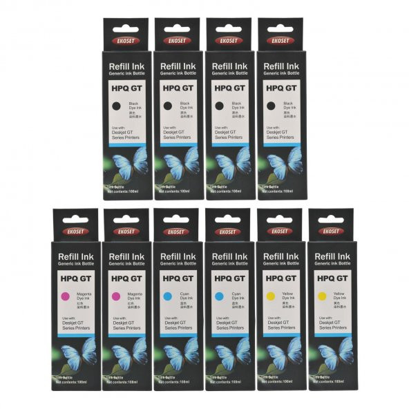 Ekoset hp ink Tank 115 315 415 Uyumlu Renkli Mürekkep 10 adet - Resim 2