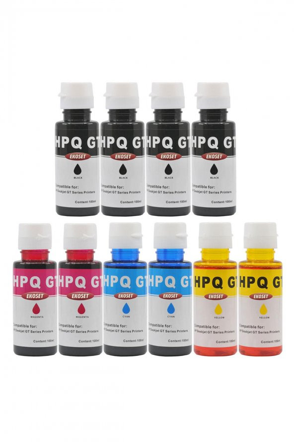 Ekoset hp ink Tank 115 315 415 Uyumlu Renkli Mürekkep 10 adet - Resim 3