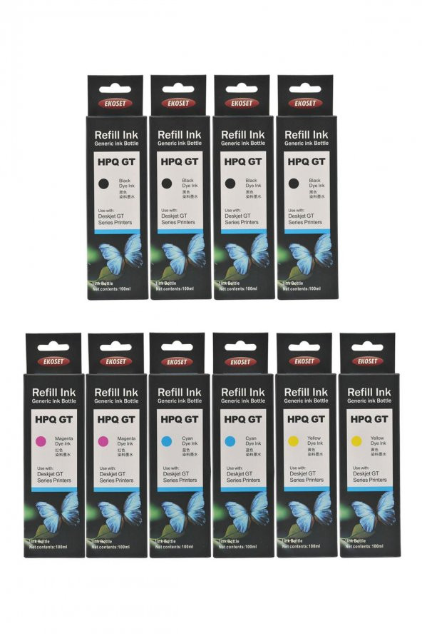 Ekoset hp ink Tank 115 315 415 Uyumlu Renkli Mürekkep 10 adet - Resim 4