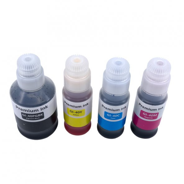Ekoset Canon G5040 G6040 G7040 GI-40 4 Renk Muadil Mürekkep - Resim 4