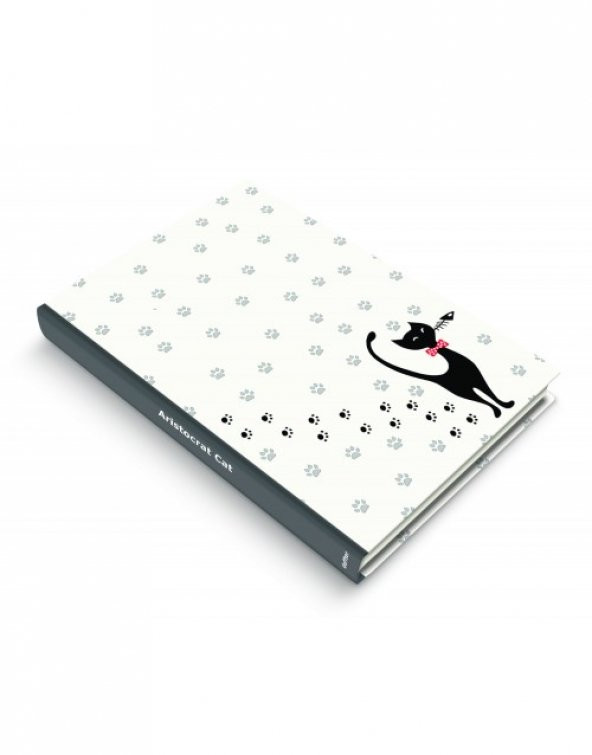 Deffter Aristocrat Cat  96 Yaprak Çizgili Sert Kapak Defter - 5