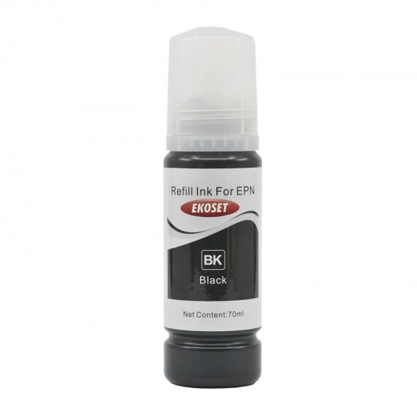 Ekoset Epson 103 EcoTank L3260 Uyumlu Siyah Muadil Mürekkep 70ml