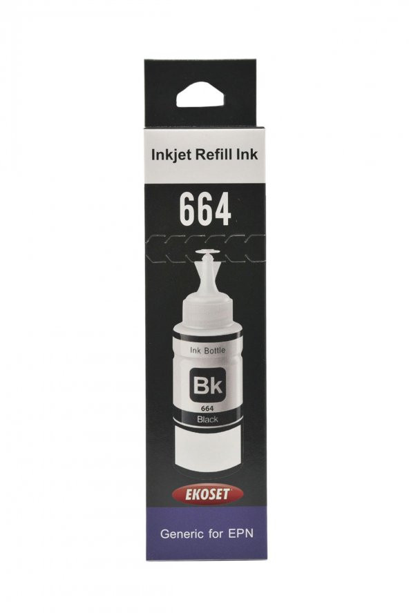 Ekoset Epson EcoTank L3060 Uyumlu Siyah Muadil Mürekkep 70 ml - Resim 4