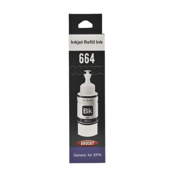 Ekoset Epson L200 L210 L220 L300 L310 L355 Siyah Muadil Mürekkep 70 ml - Resim 2