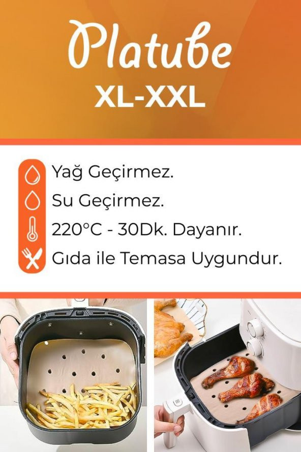 Pisirme Kagidi 50 adet Kare Delikli Airfryer Yagli Kagit Xiaomi Philips Tüm Markalara Uyumlu - 5
