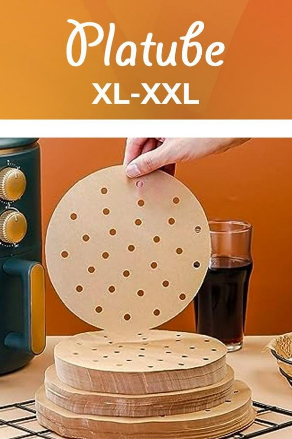 Pisirme Kagidi 50 adet Yuvarlak Delikli Airfryer Yagli Kagit Xiaomi Philips Tüm Markalara Uyumlu - 4